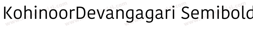 KohinoorDevangagari Semibold字体转换